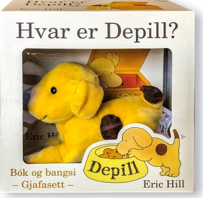Hvar er Depill - bók og bangsi