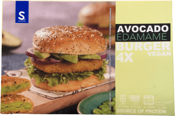 Anamma avókadó- og edamameborgari 360 g