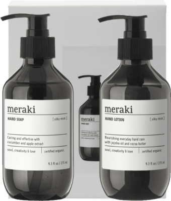 Meraki gjafasett Silky Mist handsápa og krem