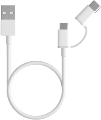 Mi 2-in-1 Cable Micro USB to Type C 100cm