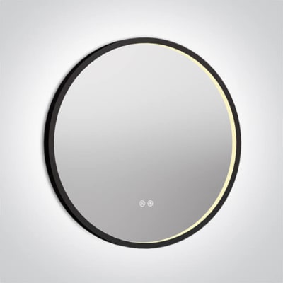 Mirror LED 20W Round Black