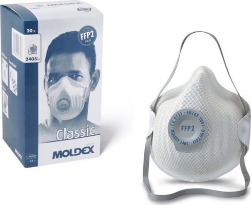 Moldex CLASSIC rykgríma FFP2 með ventli, 20stk