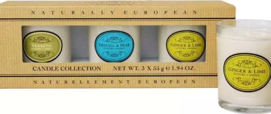 Naturally European Candle Collection 3 x 55 gr