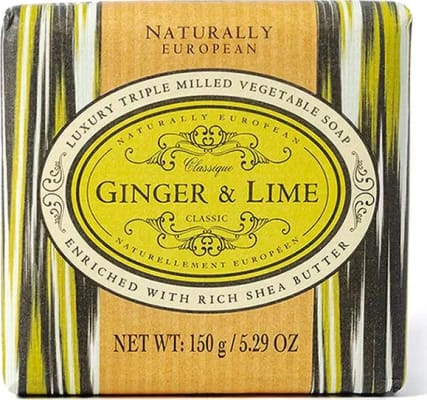Naturally European Ginger & Lime Sápustykki 150 gr