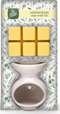 Pan Aroma Ilmolíu lampi og ilmvax (e. wax burner) með ilm af Lemongrass 6 stk