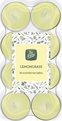 Pan Aroma sprittkerti með ilm af Lemongrass 16 stk