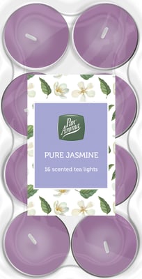 Pan Aroma sprittkerti með ilm af Pure Jasmine 16 stk