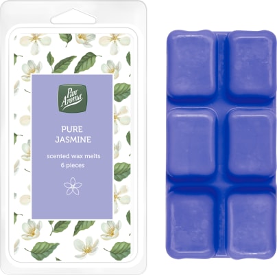 Pan Aroma vax kubbar fyrir ilmolíu lampa með ilm af Pure Jasmine 6 stk