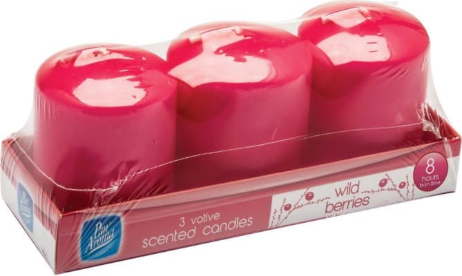 Pan Aroma Votive kerti - Wild Berries 3 stk