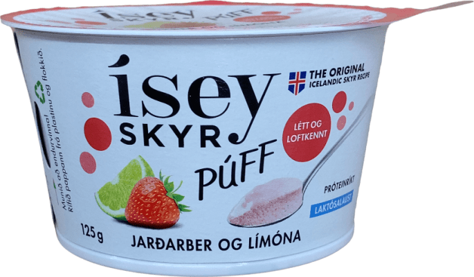Ísey Skyr Púff Jarðarber og límóna 125 g
