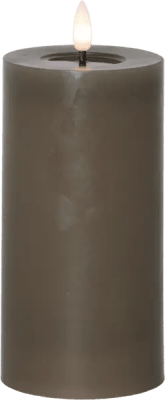 Pillar kerti 15cm grábrúnt