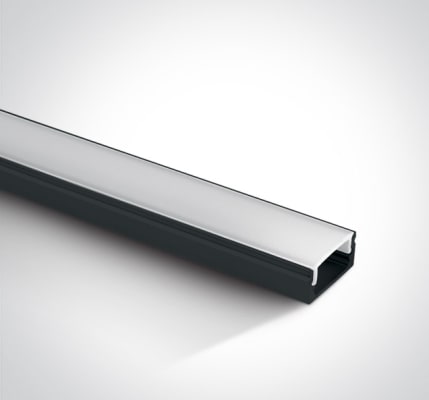 PRÓFÍLL 2 METRAR Black +PC opal diffuser