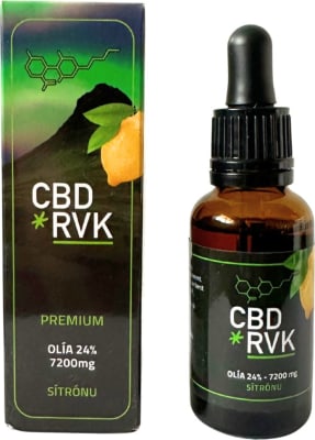 Premium CBD Olía / 24% 7200mg Stór / 30ml / Sítrónu