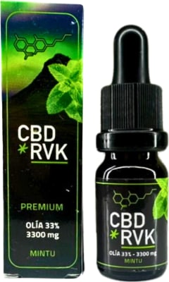 Premium CBD Olía / +33% (36%) 3300mg Sterk / 10ml / Mintu