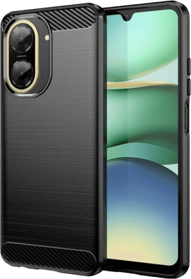 Redmi A5 - Svart carbon Sílíkon hulstur