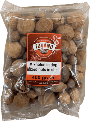 Tovano blandaðar hnetur í skel 400 g