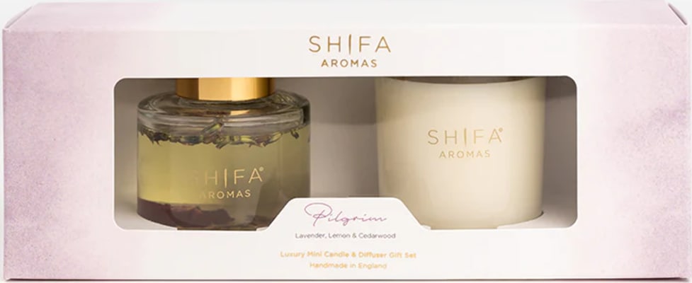Shifa Aromas Pilgrim- Lúxus ilmkerti & Ilmstangir gjafa sett