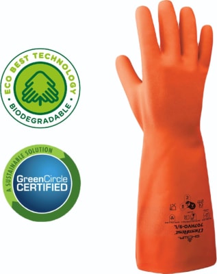 Showa hanskar 707HVO orange, umhverfisvænir