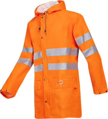 Sioen Unzen regnjakki HiViz orange