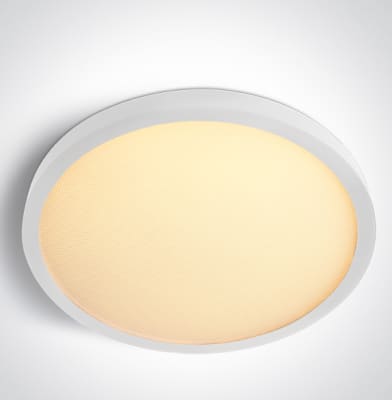 Slim loftljós hvítt 30cm