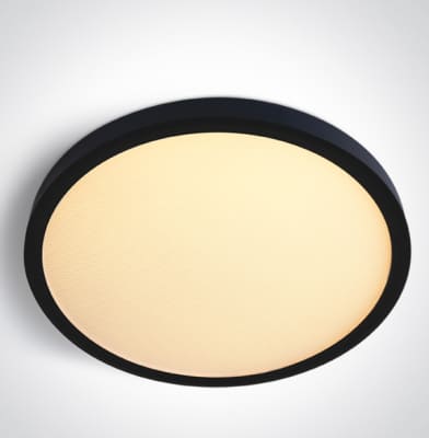 Slim loftljós svart 30cm