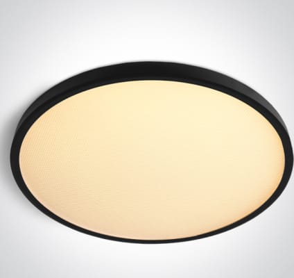 Slim loftljós svart 50cm