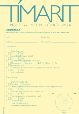 Tímarit Máls og menningar 2026 2. hefti
