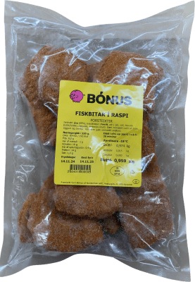 Bónus Fiskbitar í raspi forsteiktir 959 g