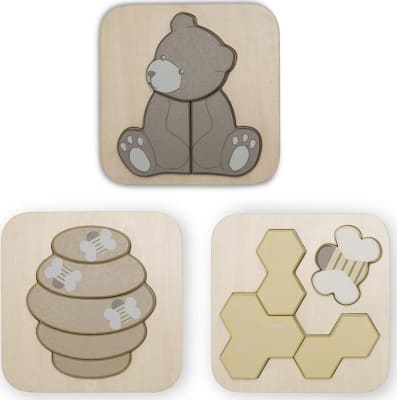 Toby Púsl – Bees & Bears – 3 í pakka