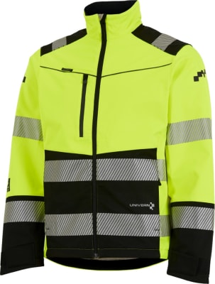 Univern Softshell jakki, HiViz gulur