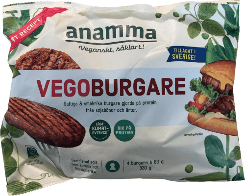 Anamma grænmetisborgari glútenlaus 320 g