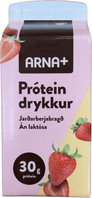 Arna+ Próteindrykkur Jarðarberjabragð Án laktósa 300 ml