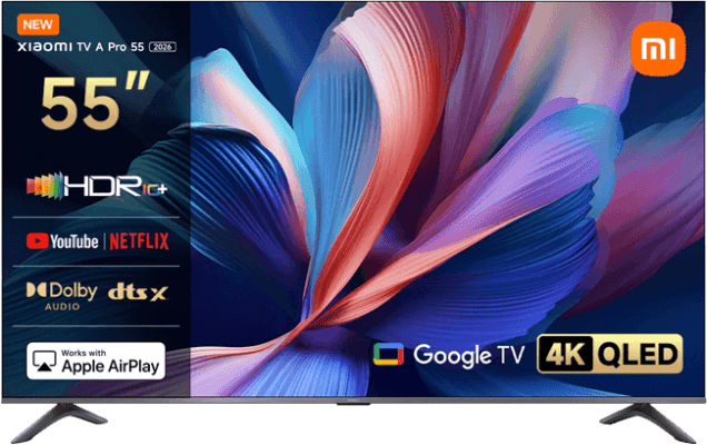 Xiaomi TV A Pro 55" 2026 4K QLED sjónvarp
