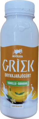 Mjólka Griek Drykkjarjógúrt Vanillu-banana Laktósafrí 250 ml
