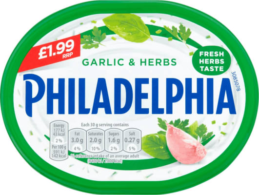 Philadelphia ostur garlic 200 gr