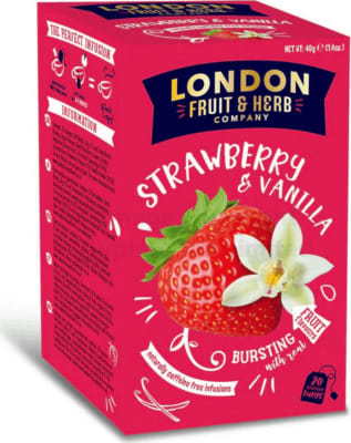 London fruit and herb strawberry & vanilla 20 stk