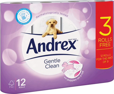 andrex wc pappír 12x190 blöð