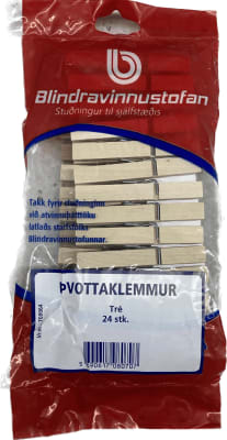 b.i Þvottaklemmur 24 stk