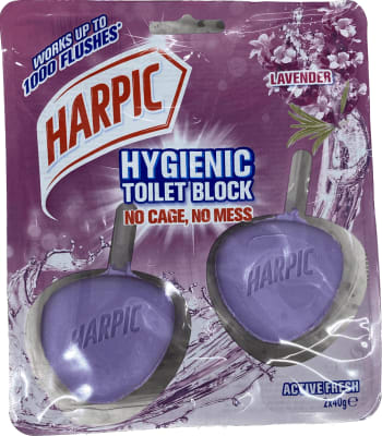 Harpic wc steinar 2x40g lavender