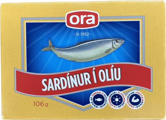 Ora sardínur olía 106 gr