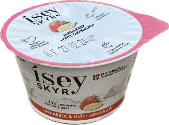 Ms ísey skyr jarðarber/hvítt súkkulaði 170 gr