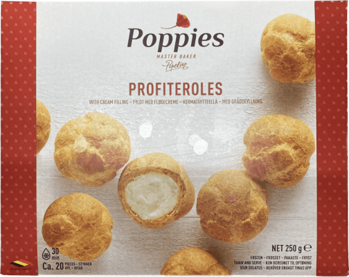 Poppies profiteroles 20 stk