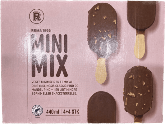 Rema íspinnar mini mix 8 stk