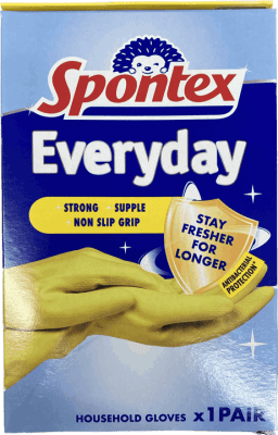 Spontex gúmmi hanskar medium 1 stk