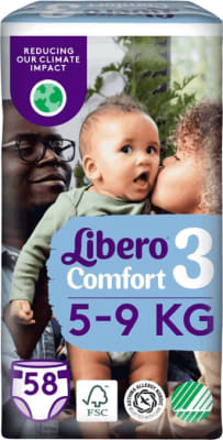 Libero comfort 5-9 kg 58 stk