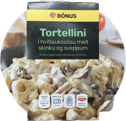 Bónus tortellini í hvítlaukssósu 400 gr