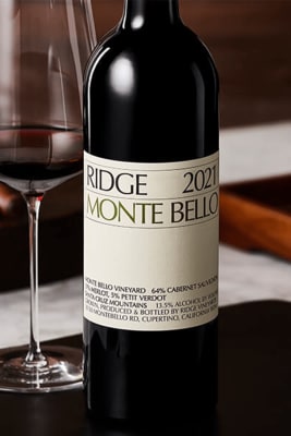 2021 Ridge Monte Bello Cabernet Sauvignon, Santa Cruz Mountains, California