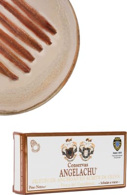 Angelachu Ansjósur í ólífuolíu - 90 gr.