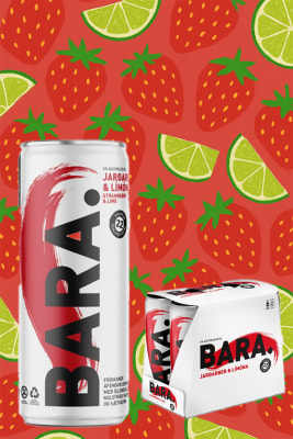 Bara / Jarðarber og Límóna / 6 í kippu