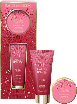 Baylis & Harding Midnight Cherry tvennu gjafasett